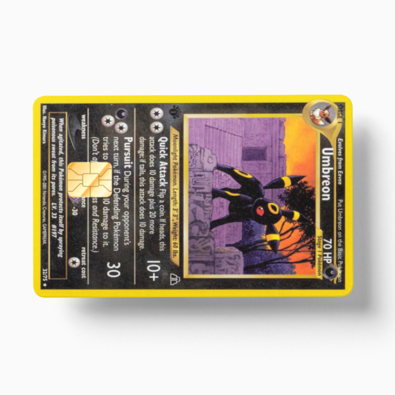 Pokemon Card Umbreon (Holographic) - Card Emblems Pokemon Card Umbreon (Holographic) - Card Emblems