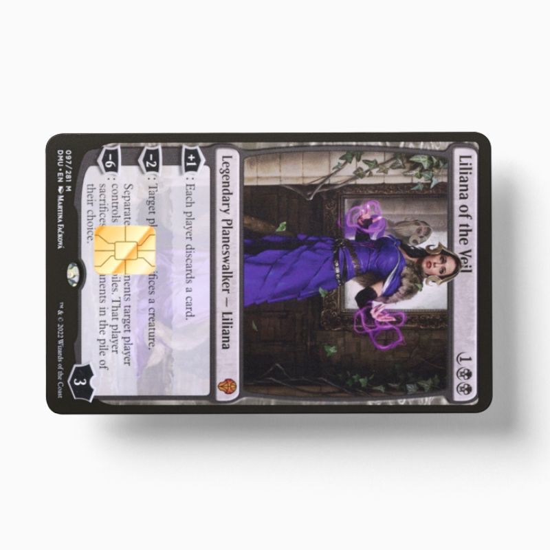 Liliana of the Veil (Holographic) - Card Emblems Liliana of the Veil (Holographic) - Card Emblems