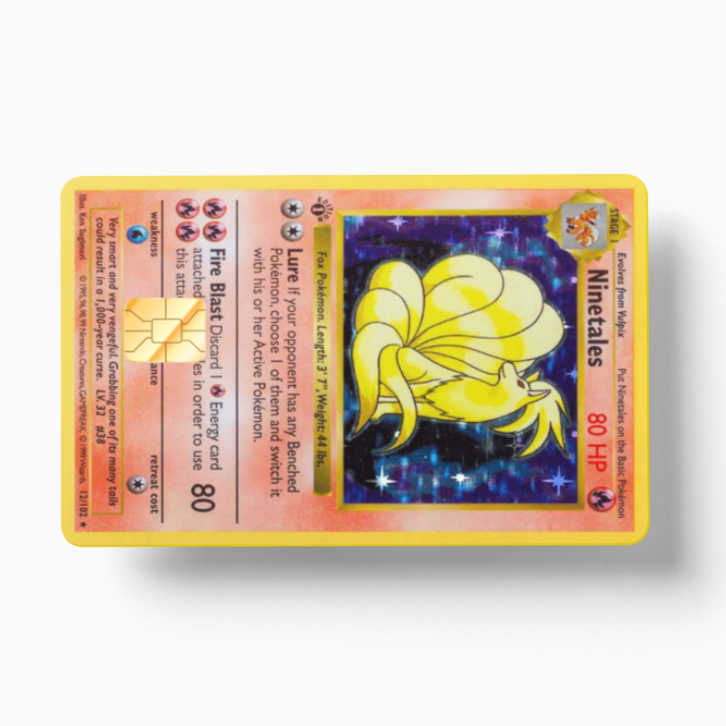 Pokemon Card Ninetales (Holographic) - Card Emblems Pokemon Card Ninetales (Holographic) - Card Emblems