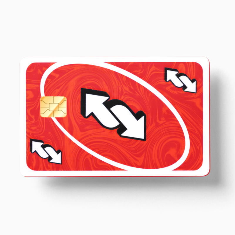 Uno Reverse Card Red (Holographic) - Card Emblems Uno Reverse Card Red (Holographic) - Card Emblems