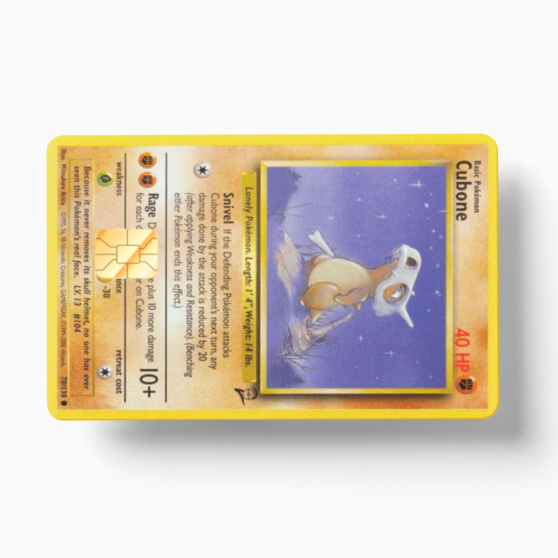 Pokemon Card Cubone (Holographic) - Card Emblems Pokemon Card Cubone (Holographic) - Card Emblems