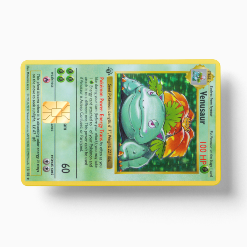 Pokemon Card Venusaur (Holographic) - Card Emblems Pokemon Card Venusaur (Holographic) - Card Emblems
