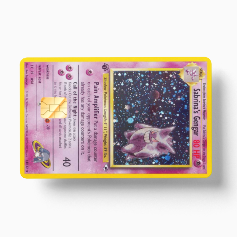 Pokemon Card Sabrina's Gengar (Holographic) - Card Emblems Pokemon Card Sabrina's Gengar (Holographic) - Card Emblems