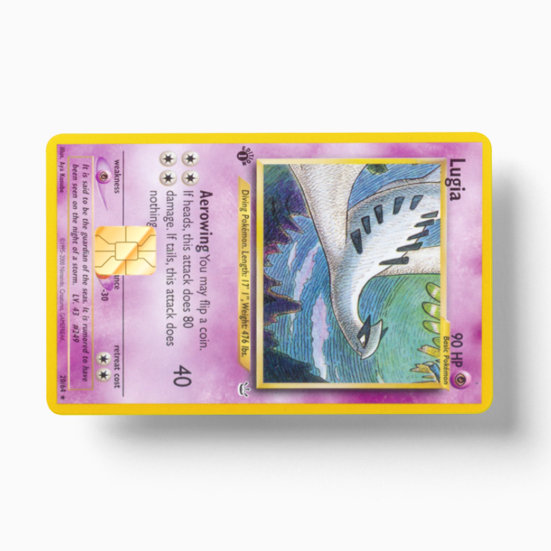 Pokemon Card Lugia (Holographic) - Card Emblems Pokemon Card Lugia (Holographic) - Card Emblems