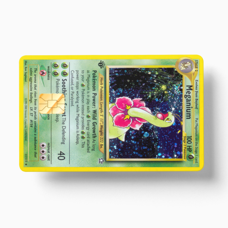 pokemon meganium card Pokemon Card Meganium (Holographic)