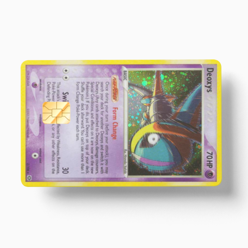 Pokemon Card Deoxys (Holographic) - Card Emblems Pokemon Card Deoxys (Holographic) - Card Emblems