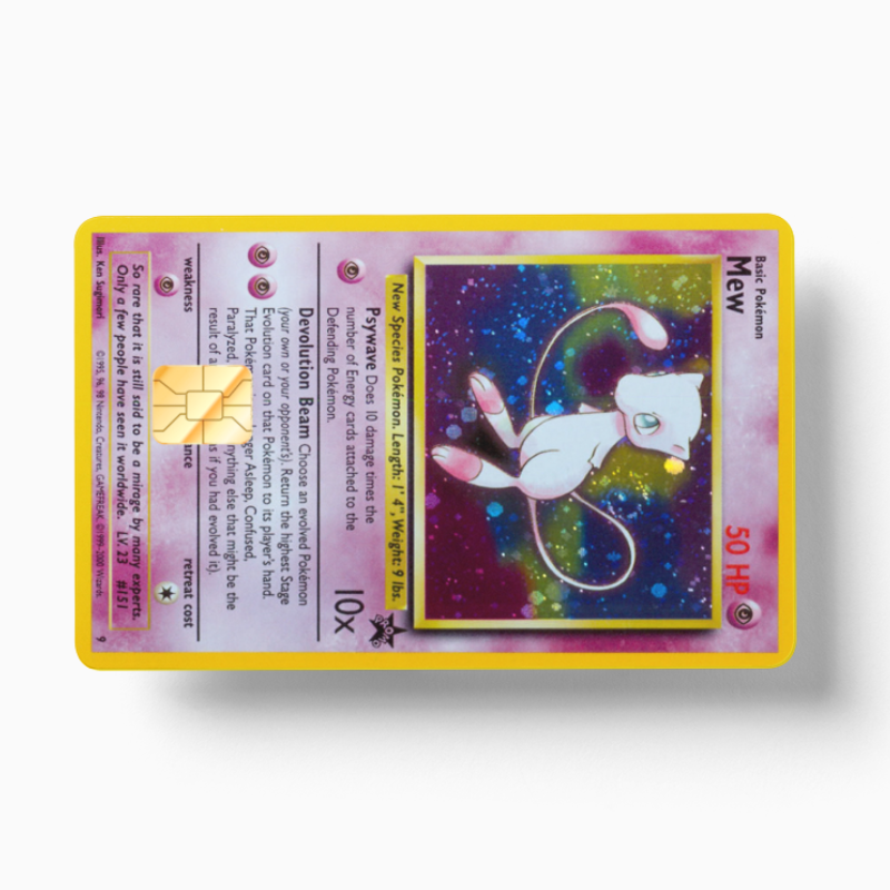 Pokemon Card Mew (Holographic) - Card Emblems Pokemon Card Mew (Holographic) - Card Emblems