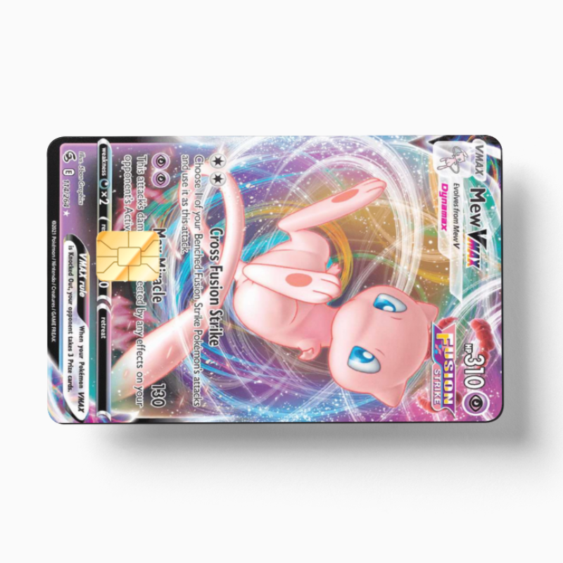 Pokemon Card Mew VMAX (Holographic) - Card Emblems Pokemon Card Mew VMAX (Holographic) - Card Emblems