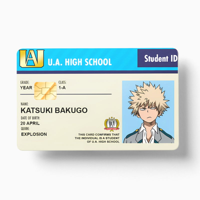 bakugo pokemon card Student ID Katsuki Bakugo (Holographic)