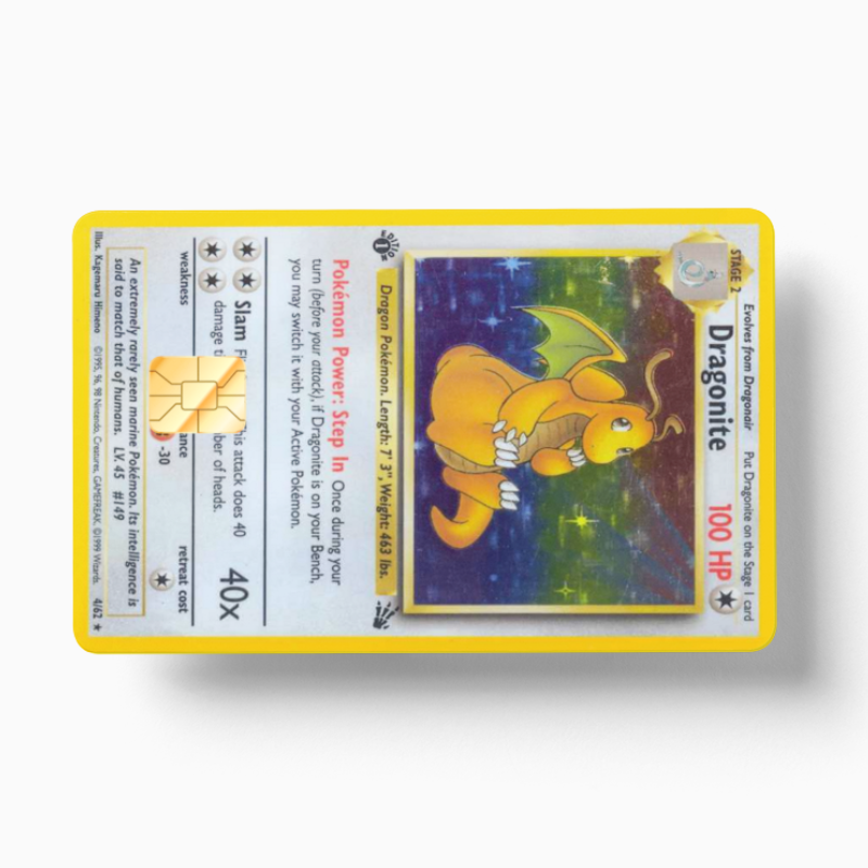Pokemon Card Dragonite (Holographic) - Card Emblems Pokemon Card Dragonite (Holographic) - Card Emblems