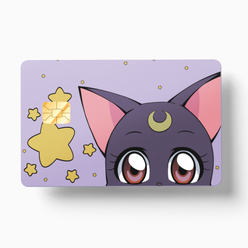 Peeking Luna (Holographic) - Card Emblems Peeking Luna (Holographic) - Card Emblems