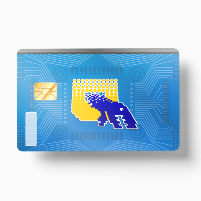 Digimon Tamer Blue Card (Holographic) - Card Emblems Digimon Tamer Blue Card (Holographic) - Card Emblems