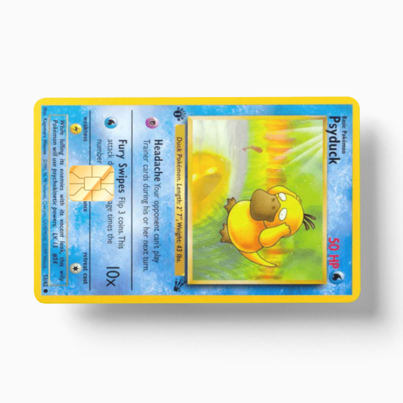 Pokemon Card Psyduck (Holographic) - Card Emblems Pokemon Card Psyduck (Holographic) - Card Emblems