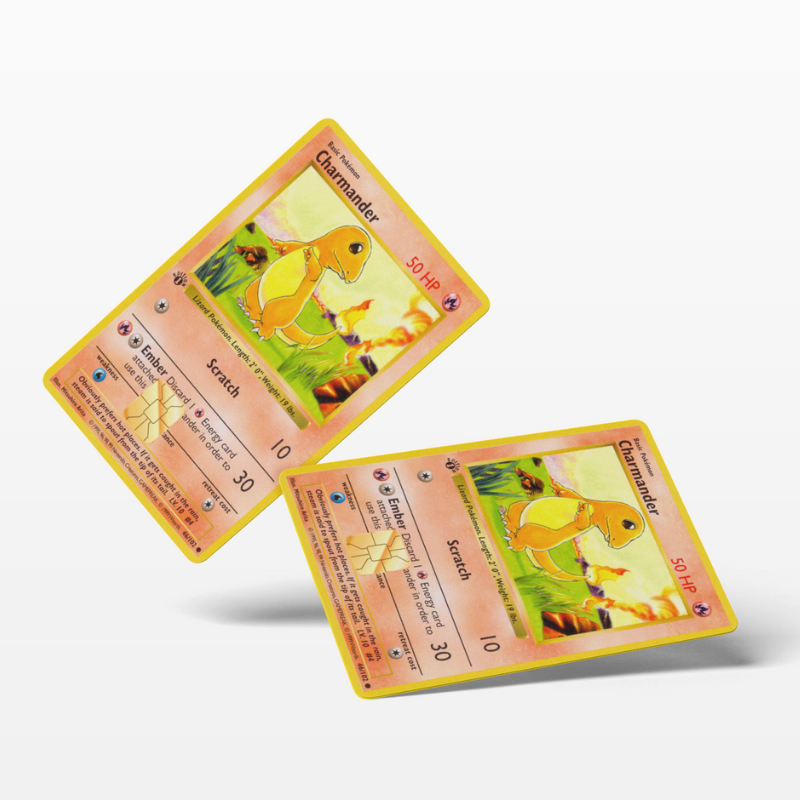 Pokemon Card Charmander (Holographic) - Card Emblems Pokemon Card Charmander (Holographic) - Card Emblems