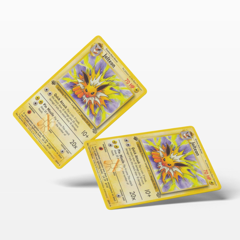 Pokemon Card Jolteon (Holographic) - Card Emblems Pokemon Card Jolteon (Holographic) - Card Emblems
