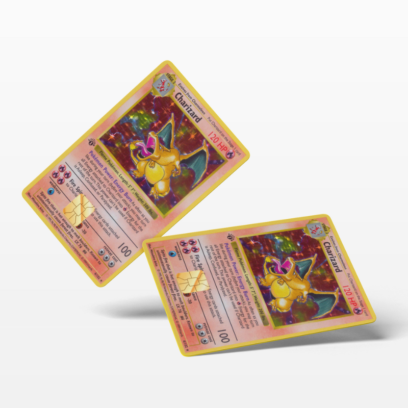 Pokemon Card Charizard (Holographic) - Card Emblems Pokemon Card Charizard (Holographic) - Card Emblems