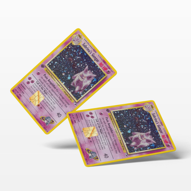 Pokemon Card Sabrina's Gengar (Holographic) - Card Emblems Pokemon Card Sabrina's Gengar (Holographic) - Card Emblems