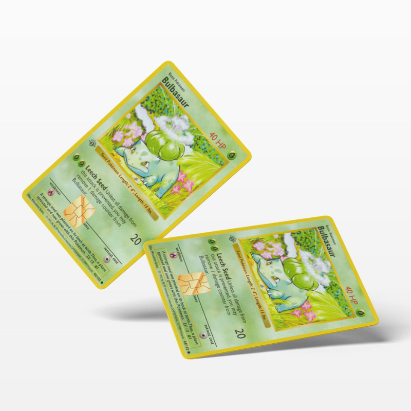 Pokemon Card Bulbasaur (Holographic) - Card Emblems Pokemon Card Bulbasaur (Holographic) - Card Emblems