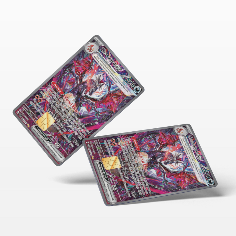 Pokemon Card Charizard Ex (Holographic) - Card Emblems Pokemon Card Charizard Ex (Holographic) - Card Emblems