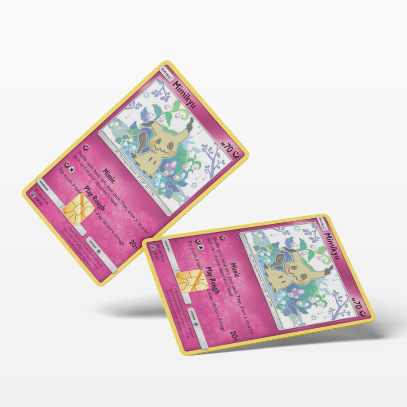 mimikyu holographic card Holographic custom card Mimikyu