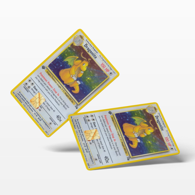 Pokemon Card Dragonite (Holographic) - Card Emblems Pokemon Card Dragonite (Holographic) - Card Emblems