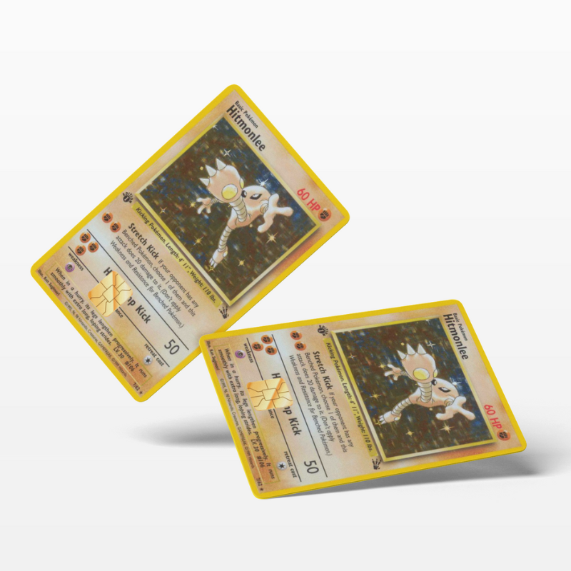 Pokemon Card Hitmonlee (Holographic) - Card Emblems Pokemon Card Hitmonlee (Holographic) - Card Emblems