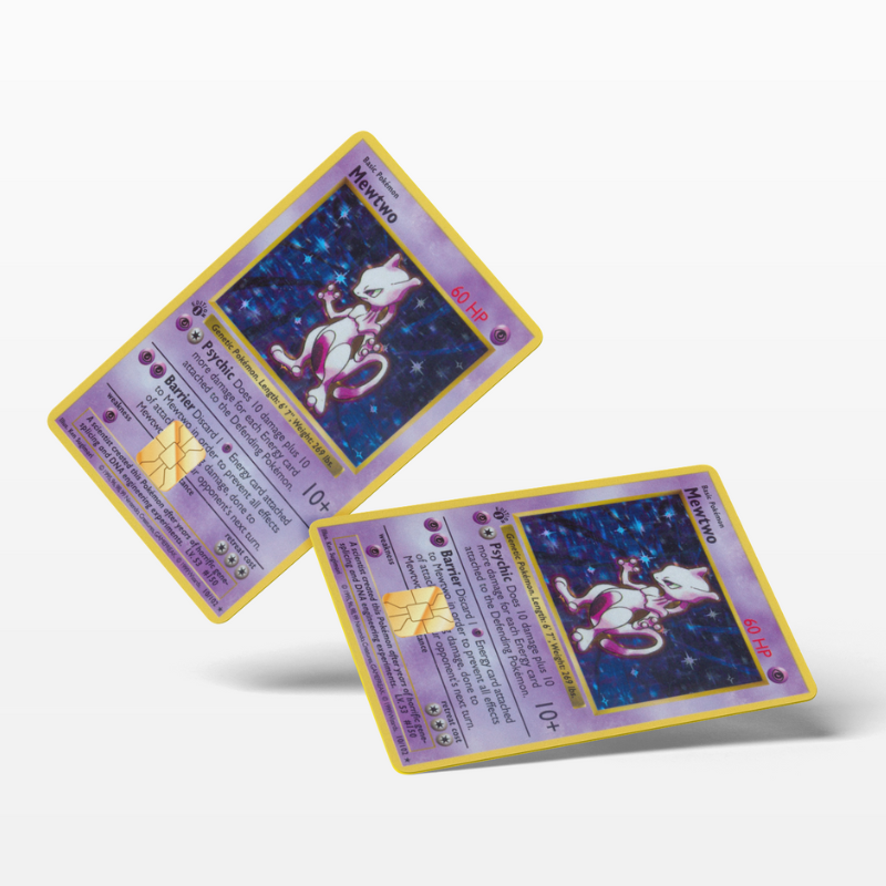 Pokemon Card Mewtwo (Holographic) - Card Emblems Pokemon Card Mewtwo (Holographic) - Card Emblems
