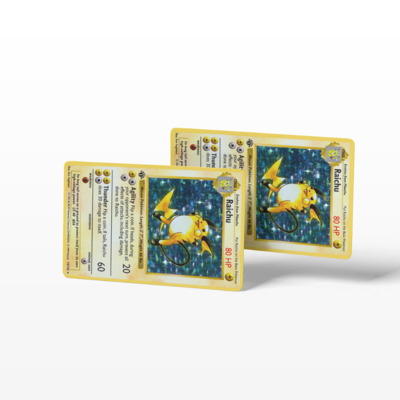 Pokemon Card Raichu (Holographic) - Card Emblems Pokemon Card Raichu (Holographic) - Card Emblems
