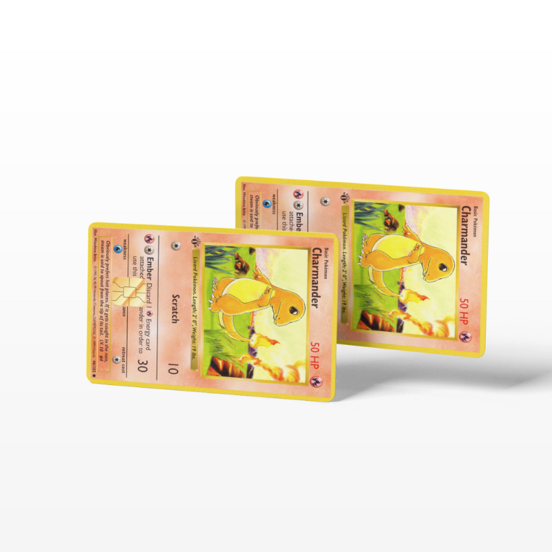Pokemon Card Charmander (Holographic) - Card Emblems Pokemon Card Charmander (Holographic) - Card Emblems