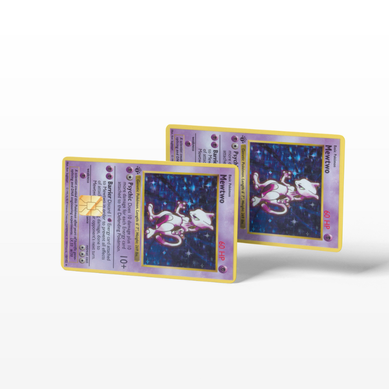 Pokemon Card Mewtwo (Holographic) - Card Emblems Pokemon Card Mewtwo (Holographic) - Card Emblems