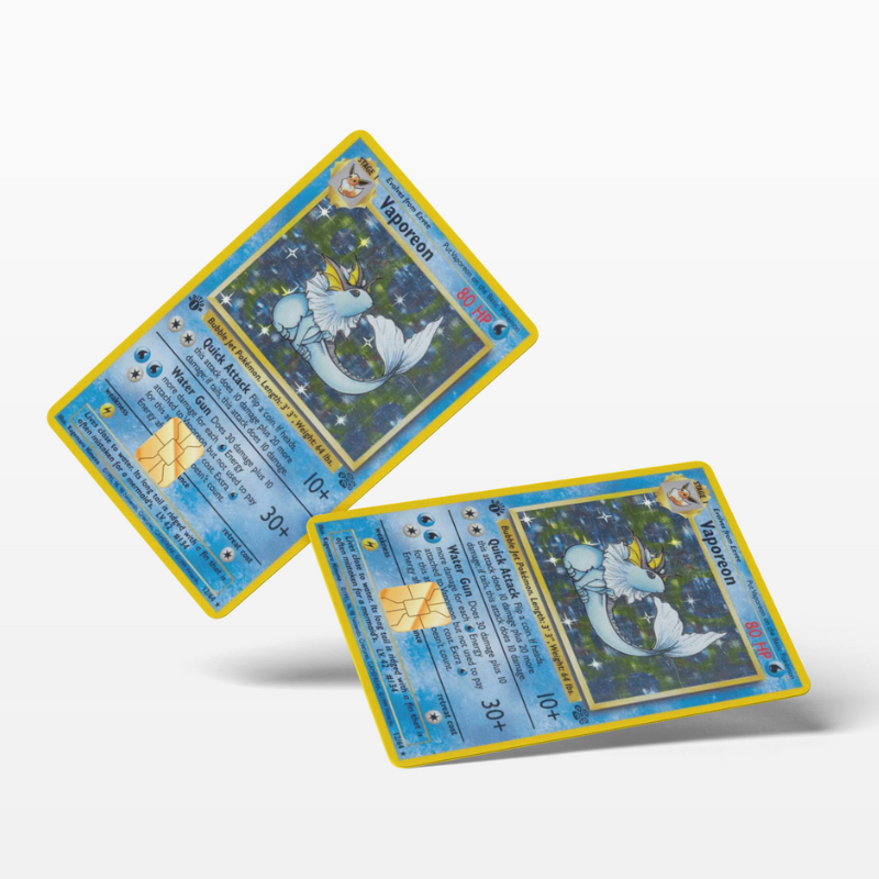 Pokemon Card Vaporeon (Holographic) - Card Emblems Pokemon Card Vaporeon (Holographic) - Card Emblems