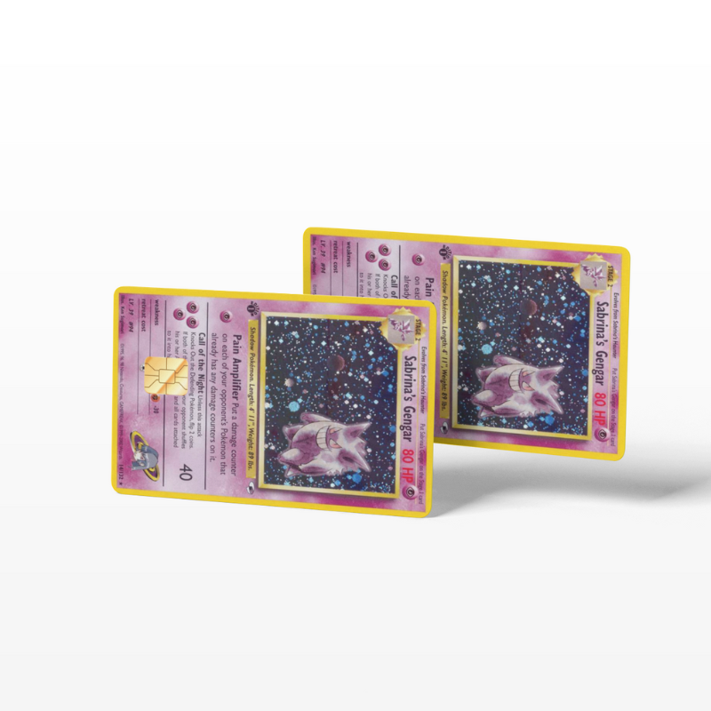 Pokemon Card Sabrina's Gengar (Holographic) - Card Emblems Pokemon Card Sabrina's Gengar (Holographic) - Card Emblems