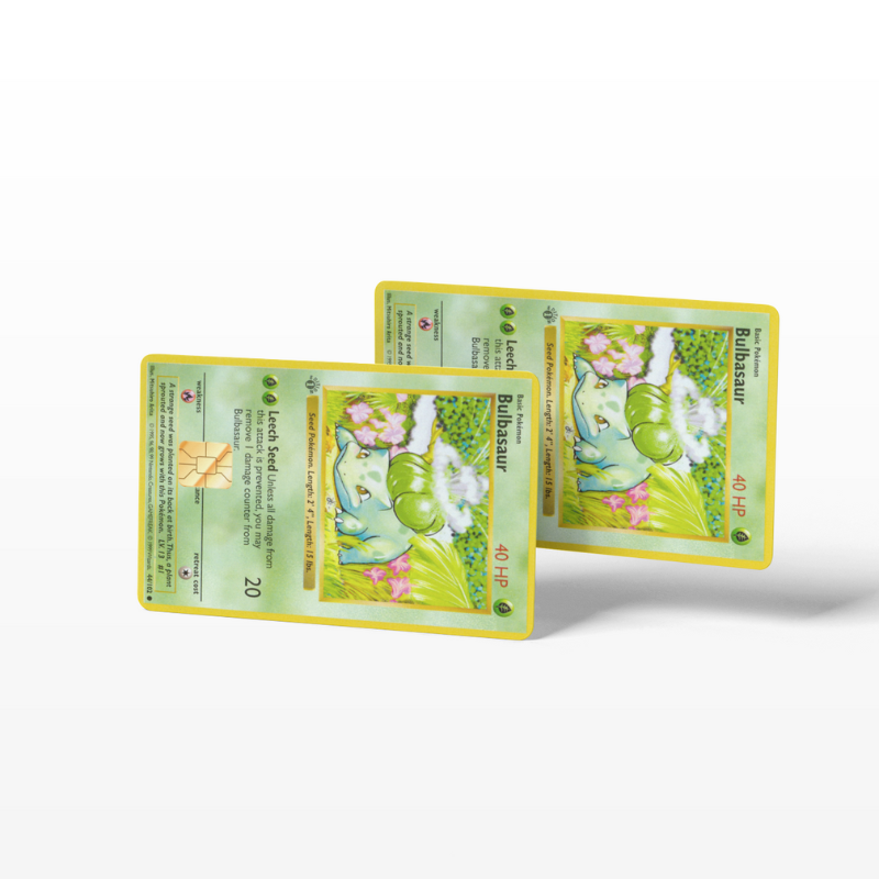 Pokemon Card Bulbasaur (Holographic) - Card Emblems Pokemon Card Bulbasaur (Holographic) - Card Emblems