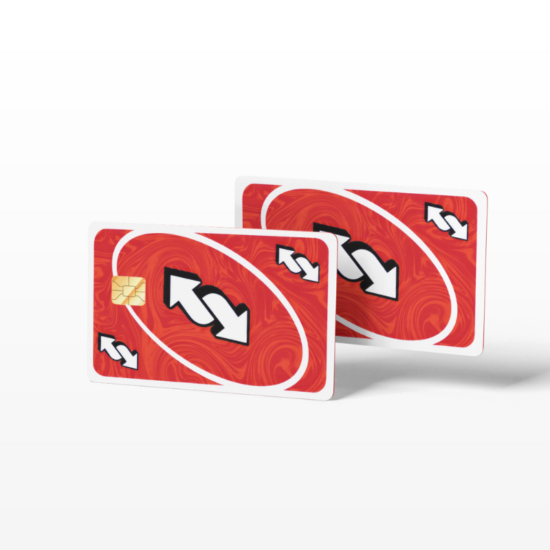 Uno Reverse Card Red (Holographic) - Card Emblems Uno Reverse Card Red (Holographic) - Card Emblems