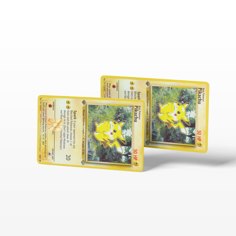 Pokemon Card Pikachu (Holographic) - Card Emblems Pokemon Card Pikachu (Holographic) - Card Emblems