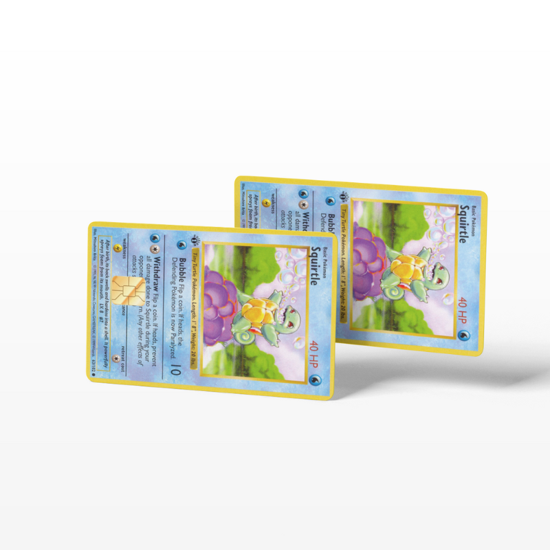 Pokemon Card Squirtle (Holographic) - Card Emblems Pokemon Card Squirtle (Holographic) - Card Emblems