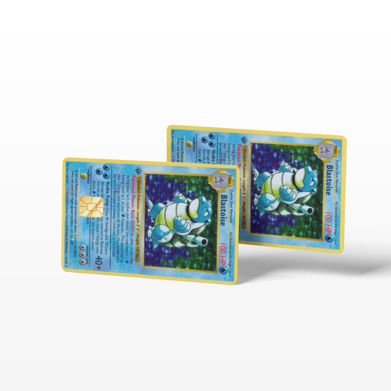 Pokemon Card Blastoise (Holographic) - Card Emblems Pokemon Card Blastoise (Holographic) - Card Emblems