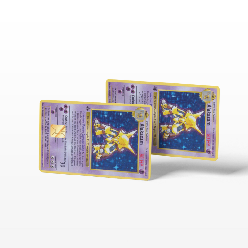 Pokemon Card Alakazam (Holographic) - Card Emblems Pokemon Card Alakazam (Holographic) - Card Emblems