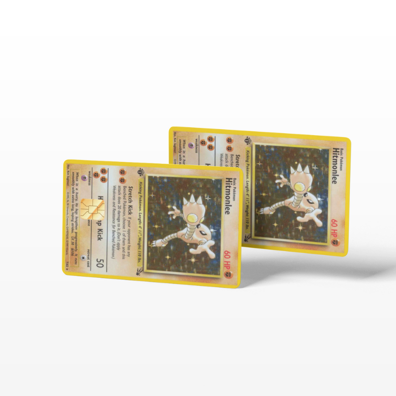 Pokemon Card Hitmonlee (Holographic) - Card Emblems Pokemon Card Hitmonlee (Holographic) - Card Emblems