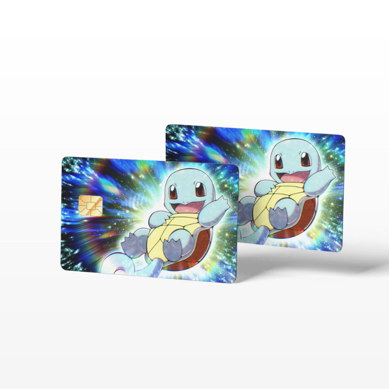 Credit Card Skin Sticker Squirtle Pokemon Card Skin Sticker - Credit Card Decal, Meme Fun Design Card Emblems Credit Card Skin Sticker Squirtle Pokemon Card Skin Sticker - Credit Card Decal, Meme Fun Design Card Emblems