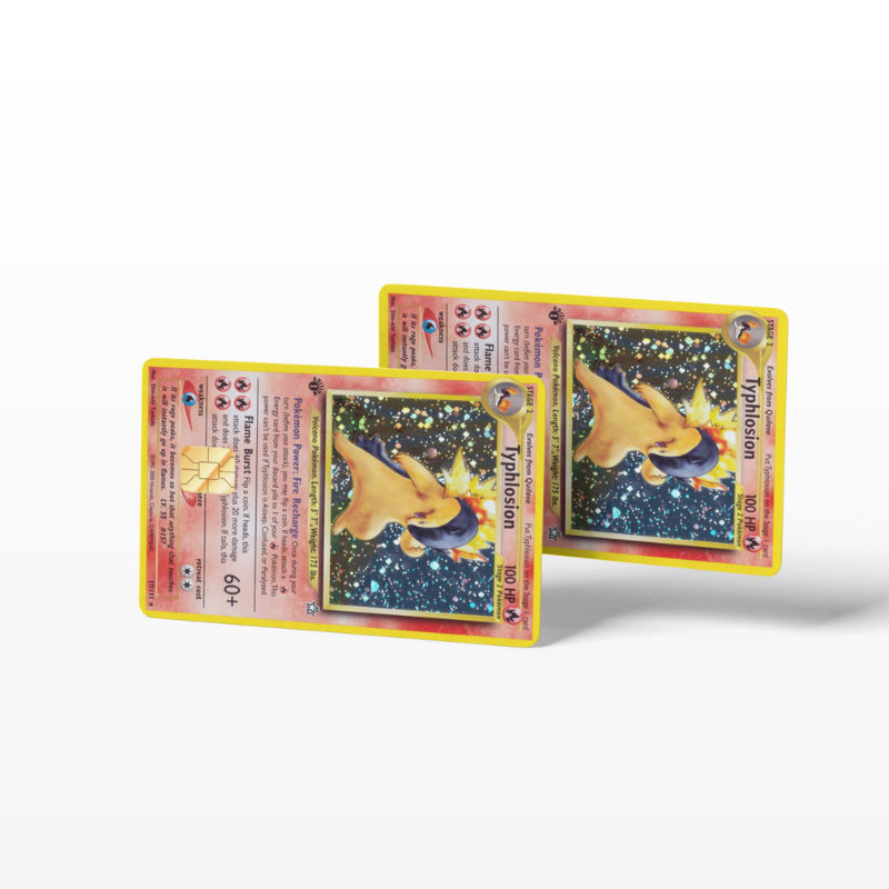 Pokemon Card Typhlosion (Holographic) - Card Emblems Pokemon Card Typhlosion (Holographic) - Card Emblems